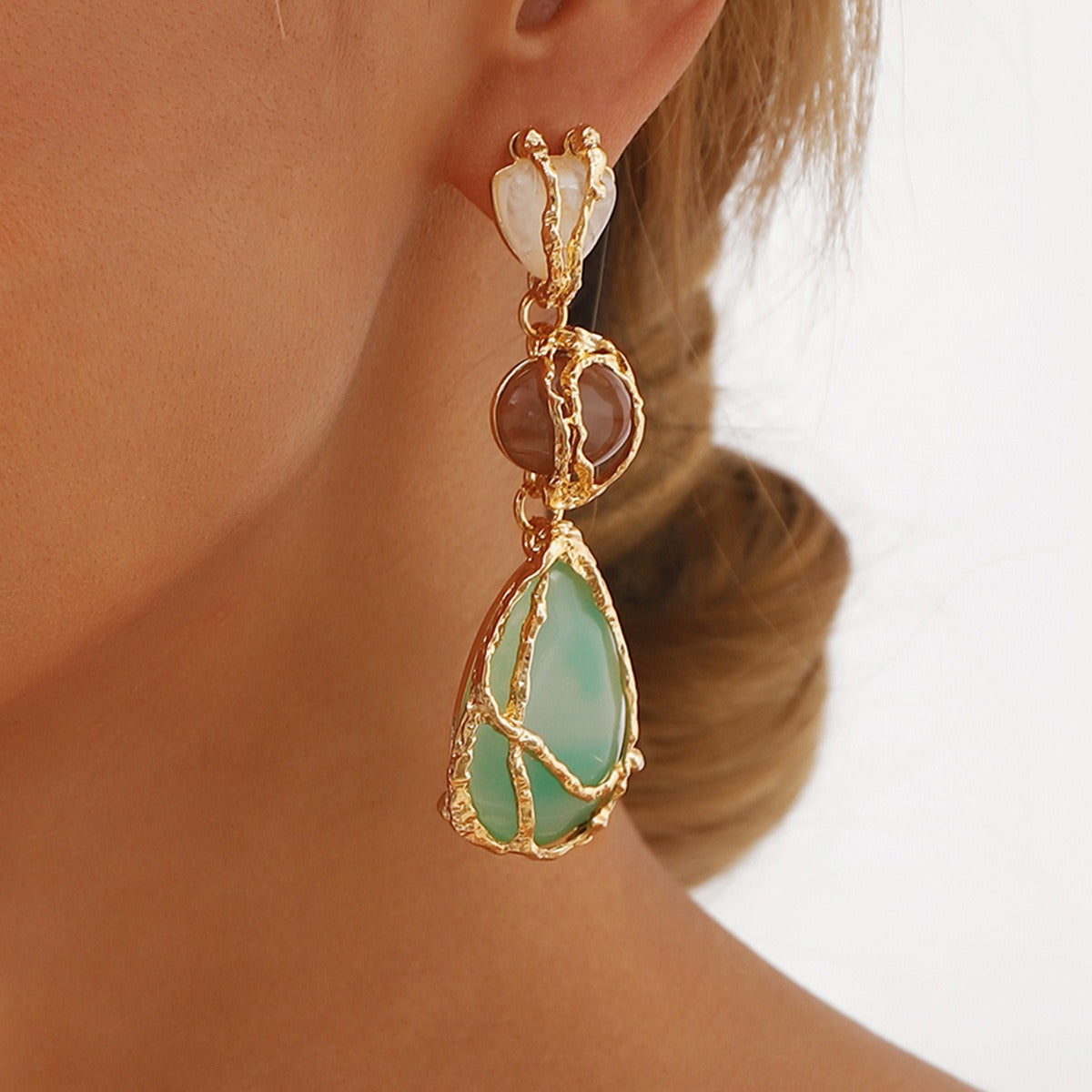 Syra – Pendientes de gota de red elegantes