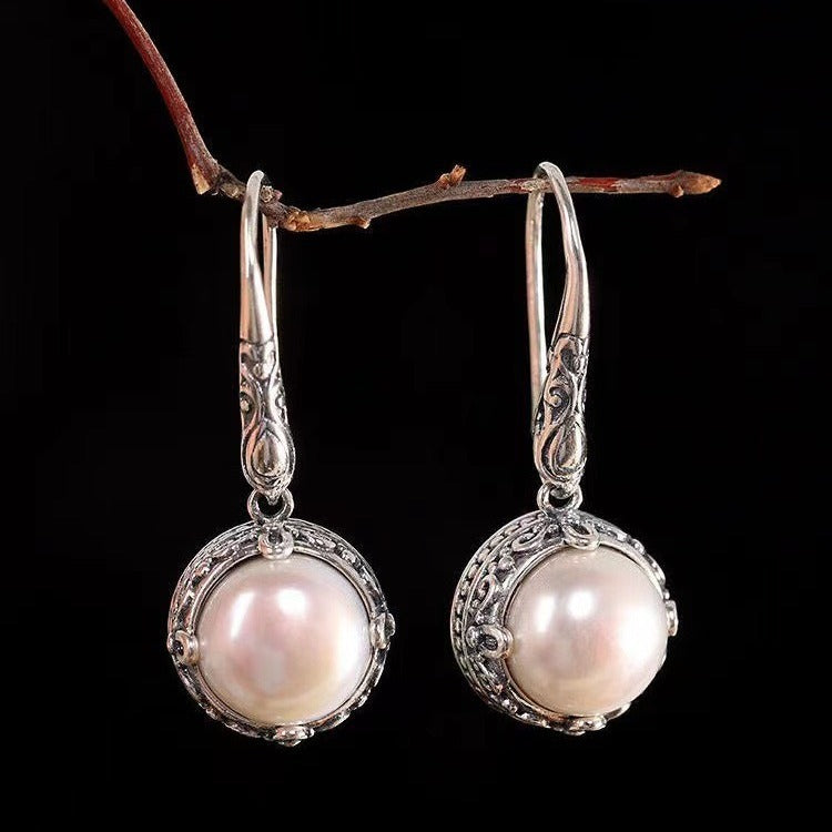 Rosalie – Pendientes de plata y perlas