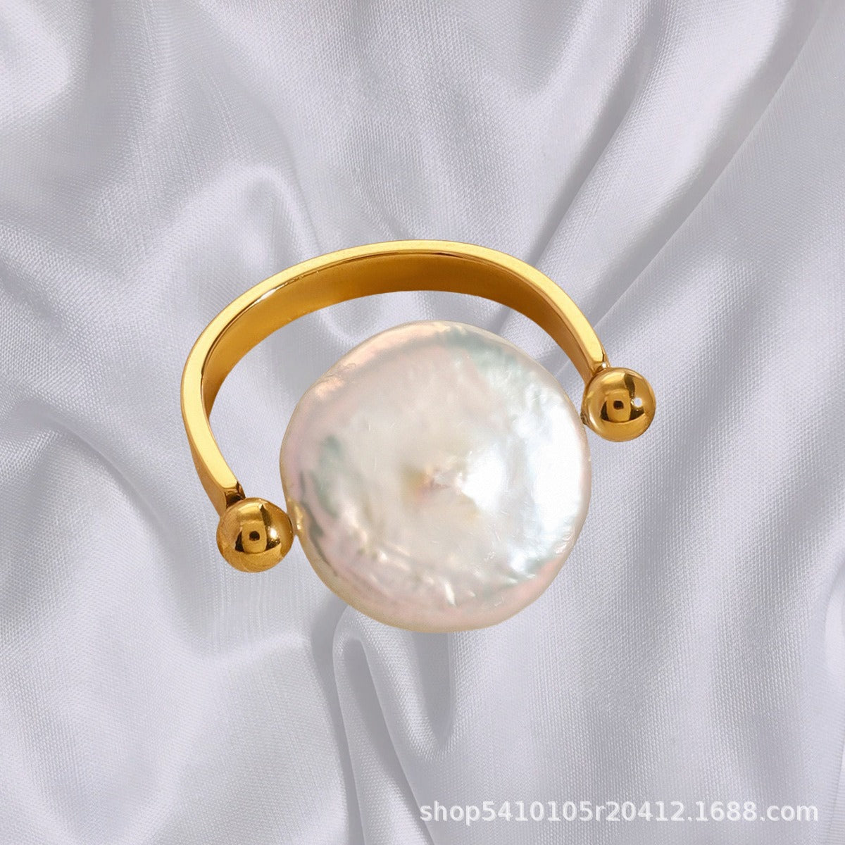 Sabby – Anillo reversible de perla barroca
