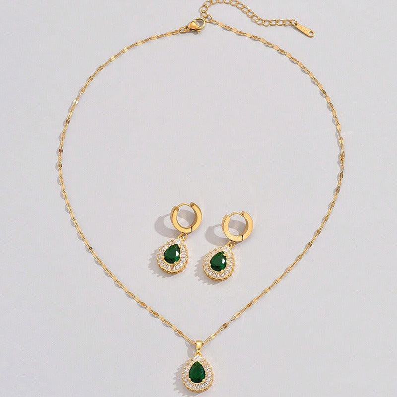 Rheya – Elegante Set Lysandelle de Oro y Cristal