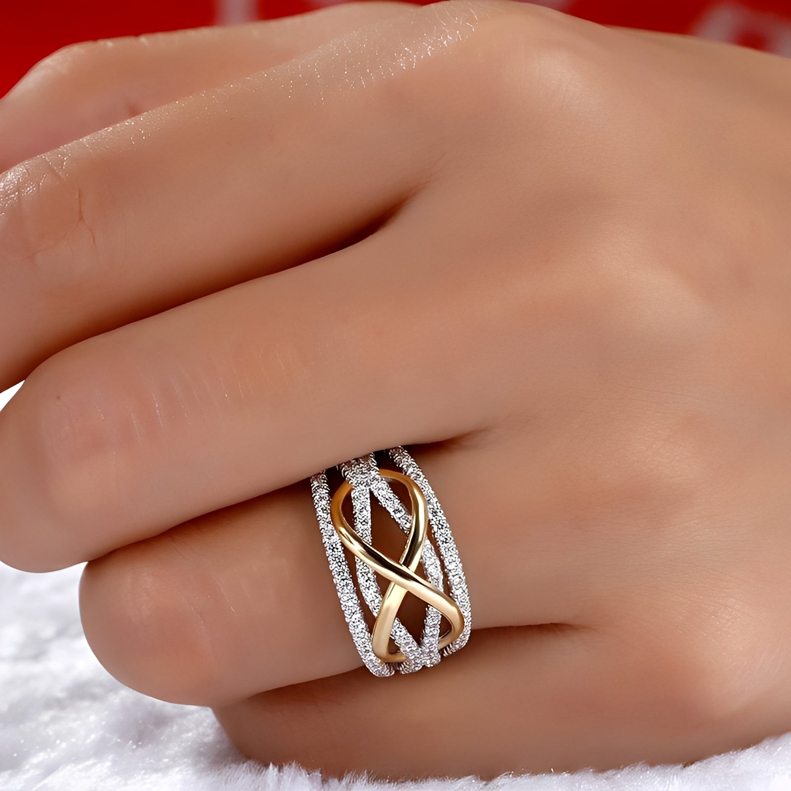Inaya – Anillo símbolo de infinito elegante para mujeres