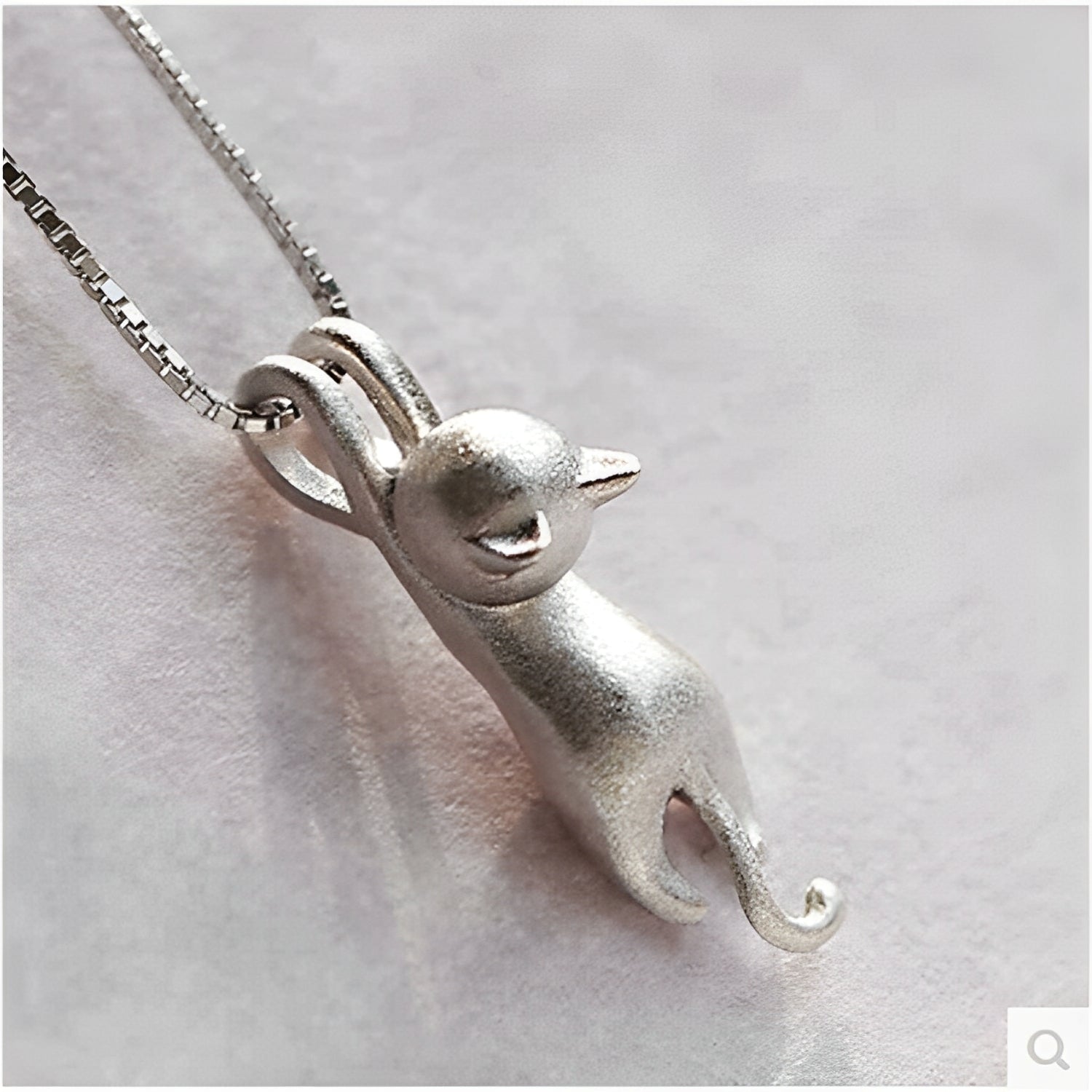 Mina – Collar Gatito Juguetón de plata 925