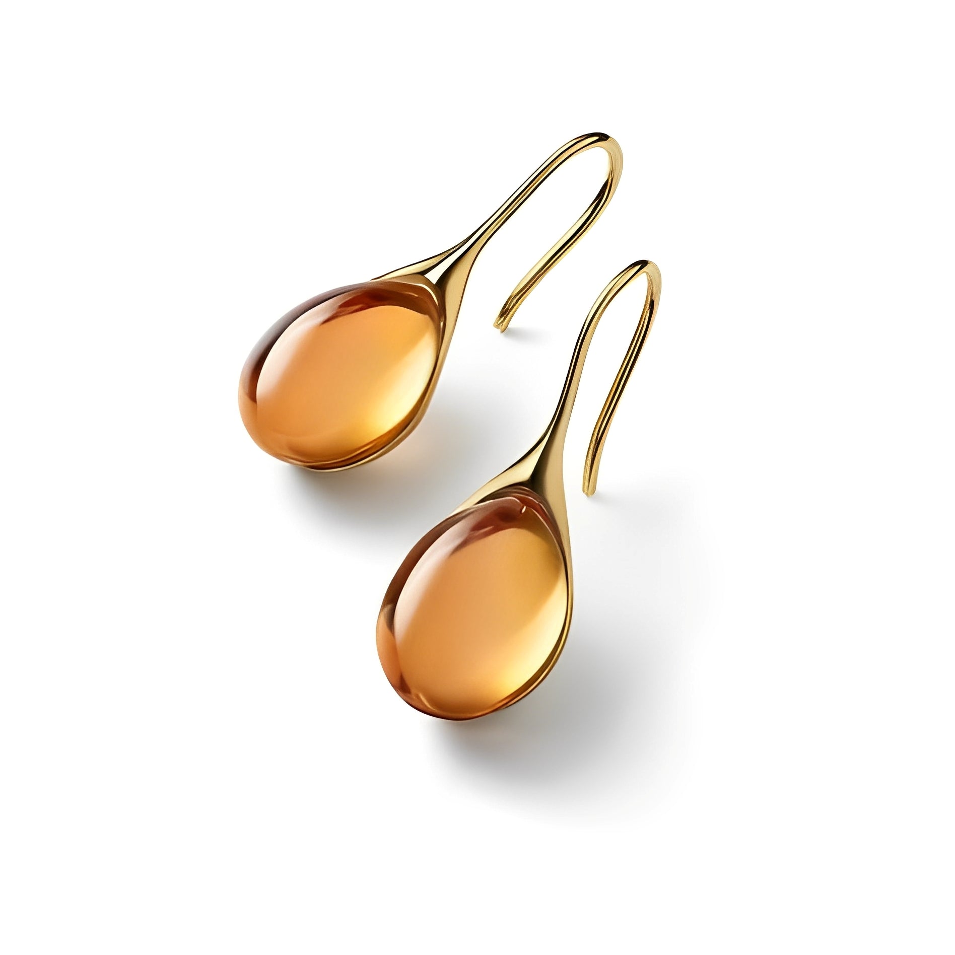 Karen – Pendientes colgantes de cristal dorado y plateado