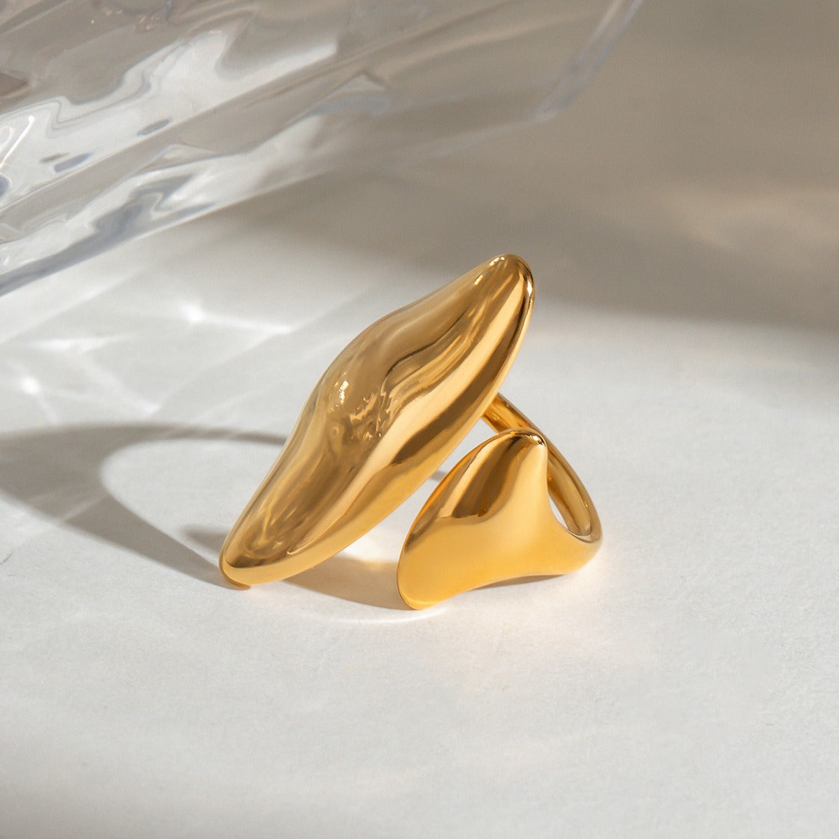 Apolline – Anillo escultórico abierto