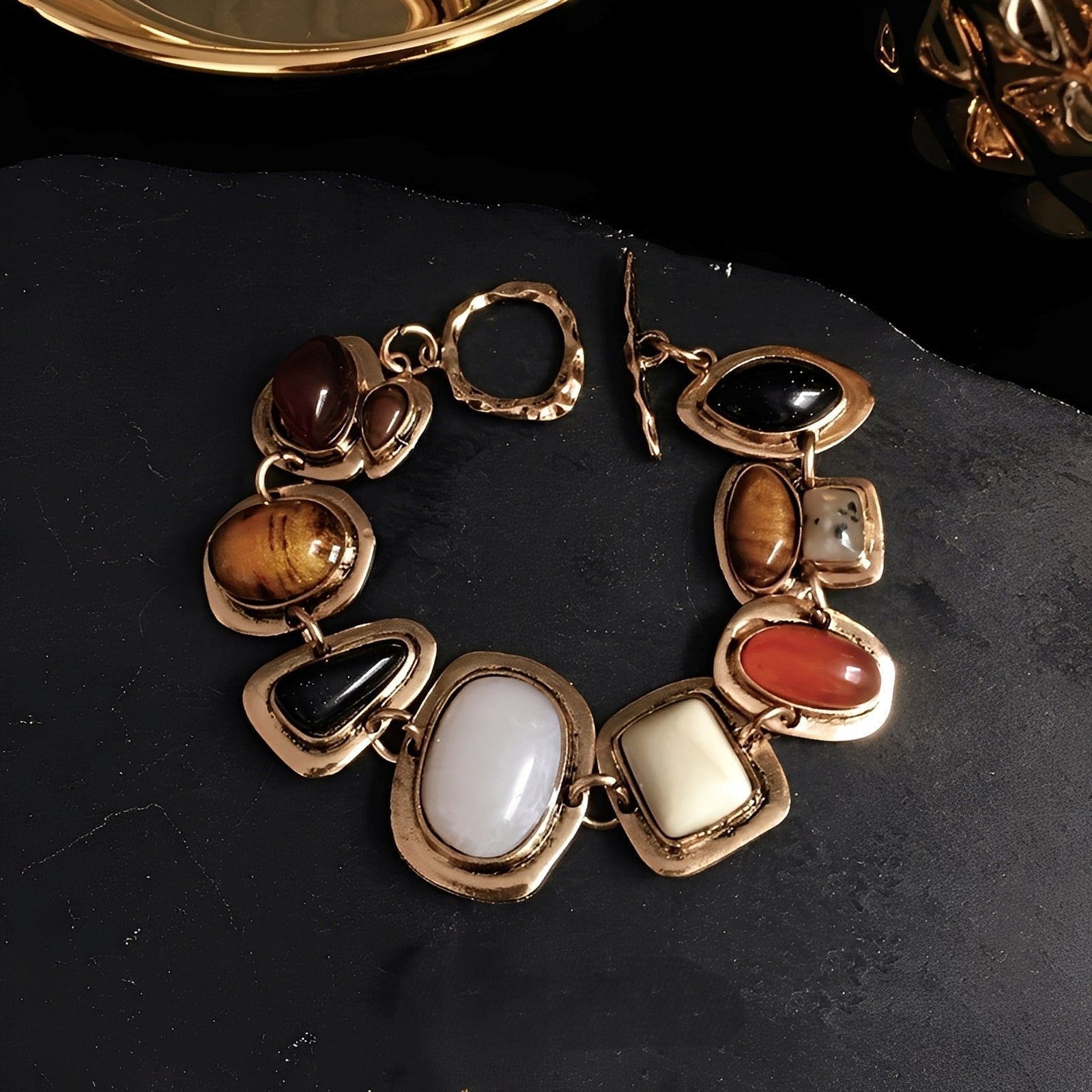 Nancy – Pulsera boho con piedras geométricas
