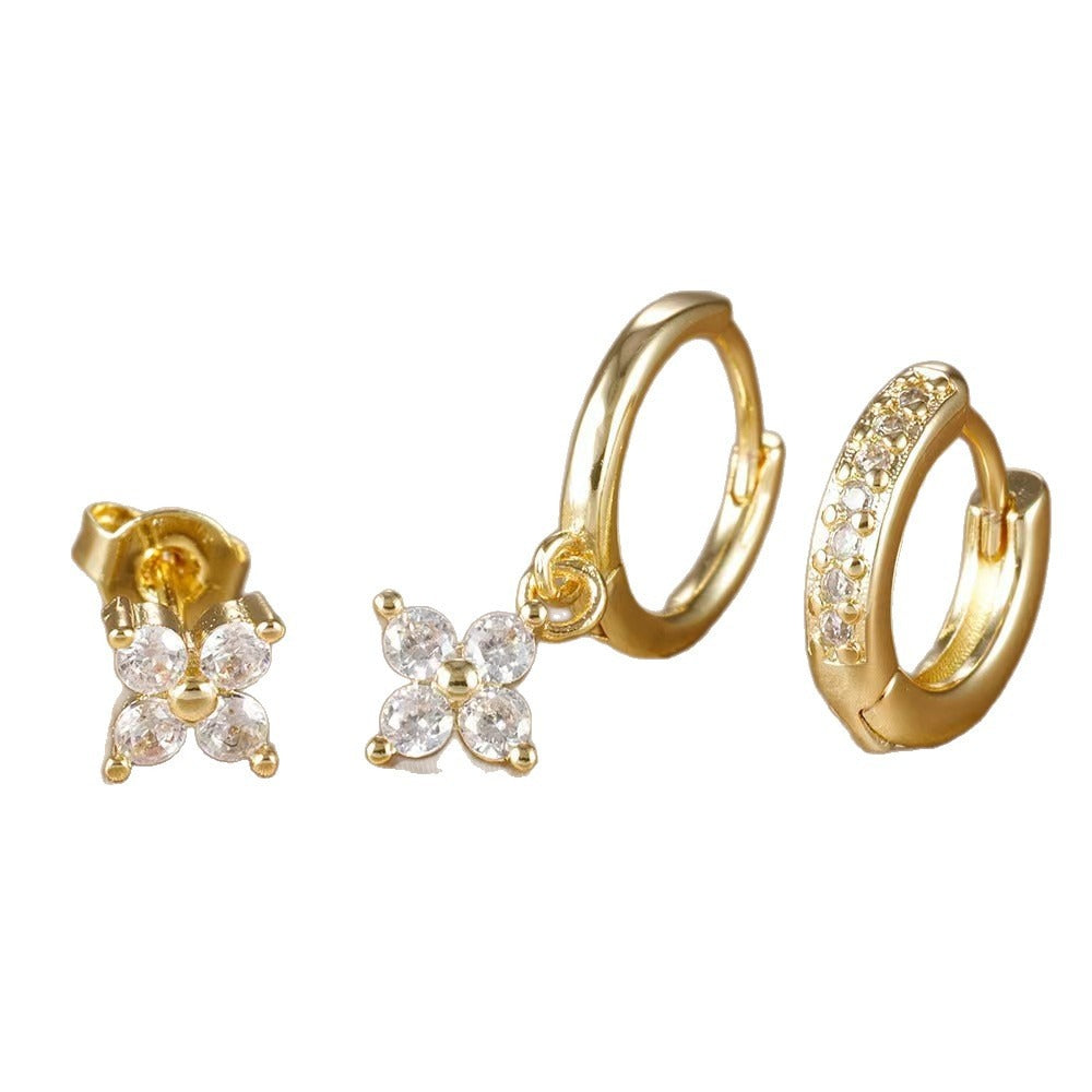 Mariana – Conjunto de tres Pendientes con Circonitas