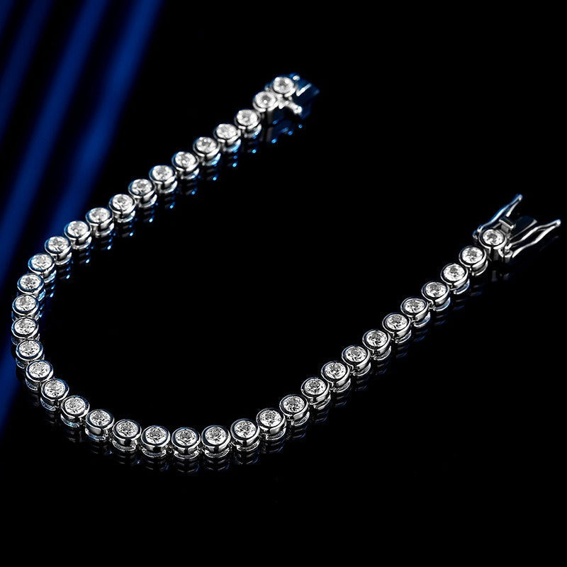 Elise – Pulsera de burbujas de plata y diamantes