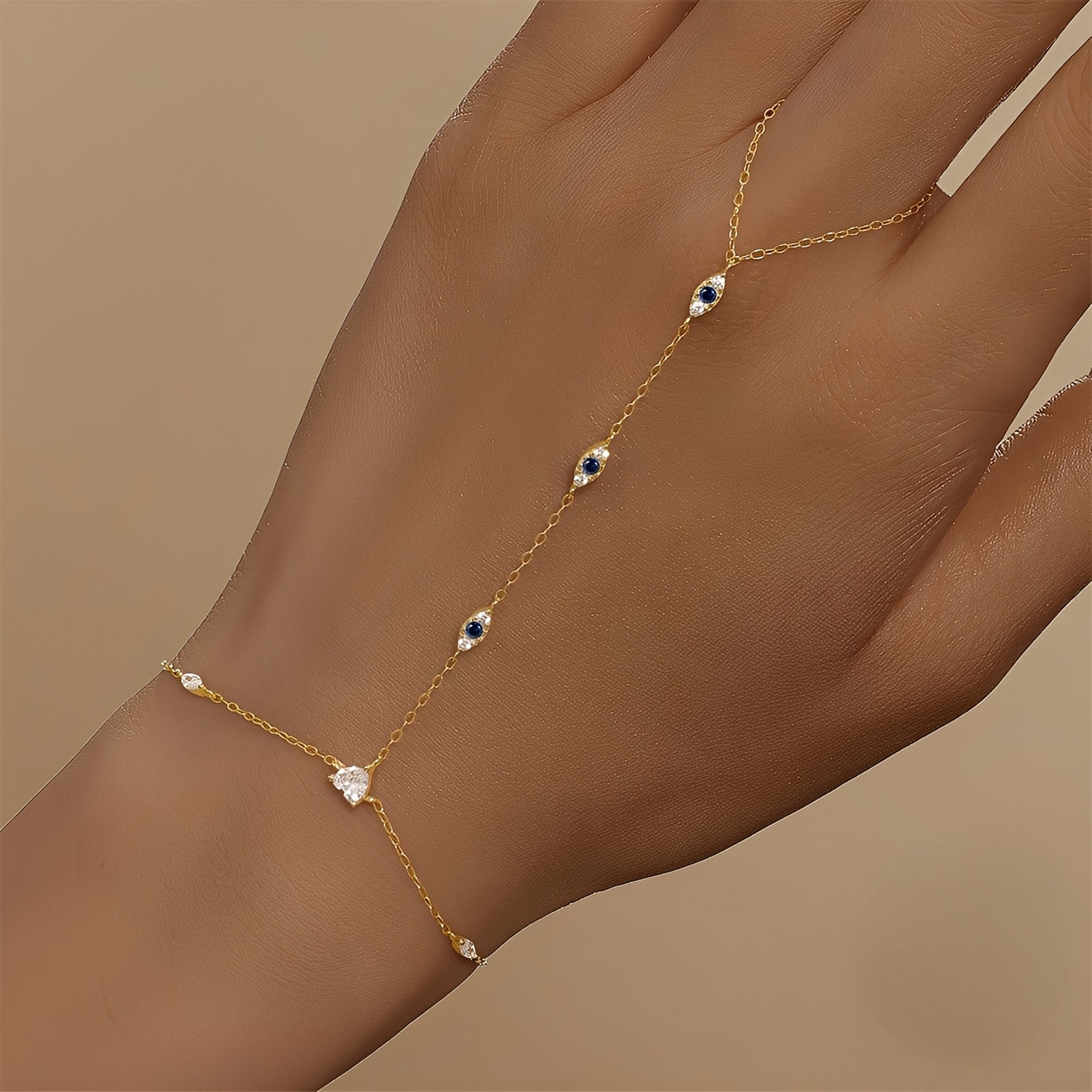 Milley – Pulsera de doble cadena de plata de 925