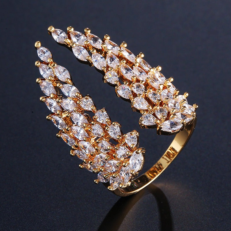 Isaline – Anillo alas de ángel de plata