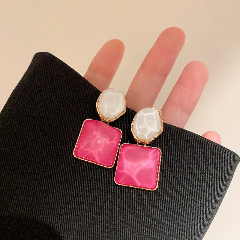 Lianne – Pendientes geométricos esmaltados
