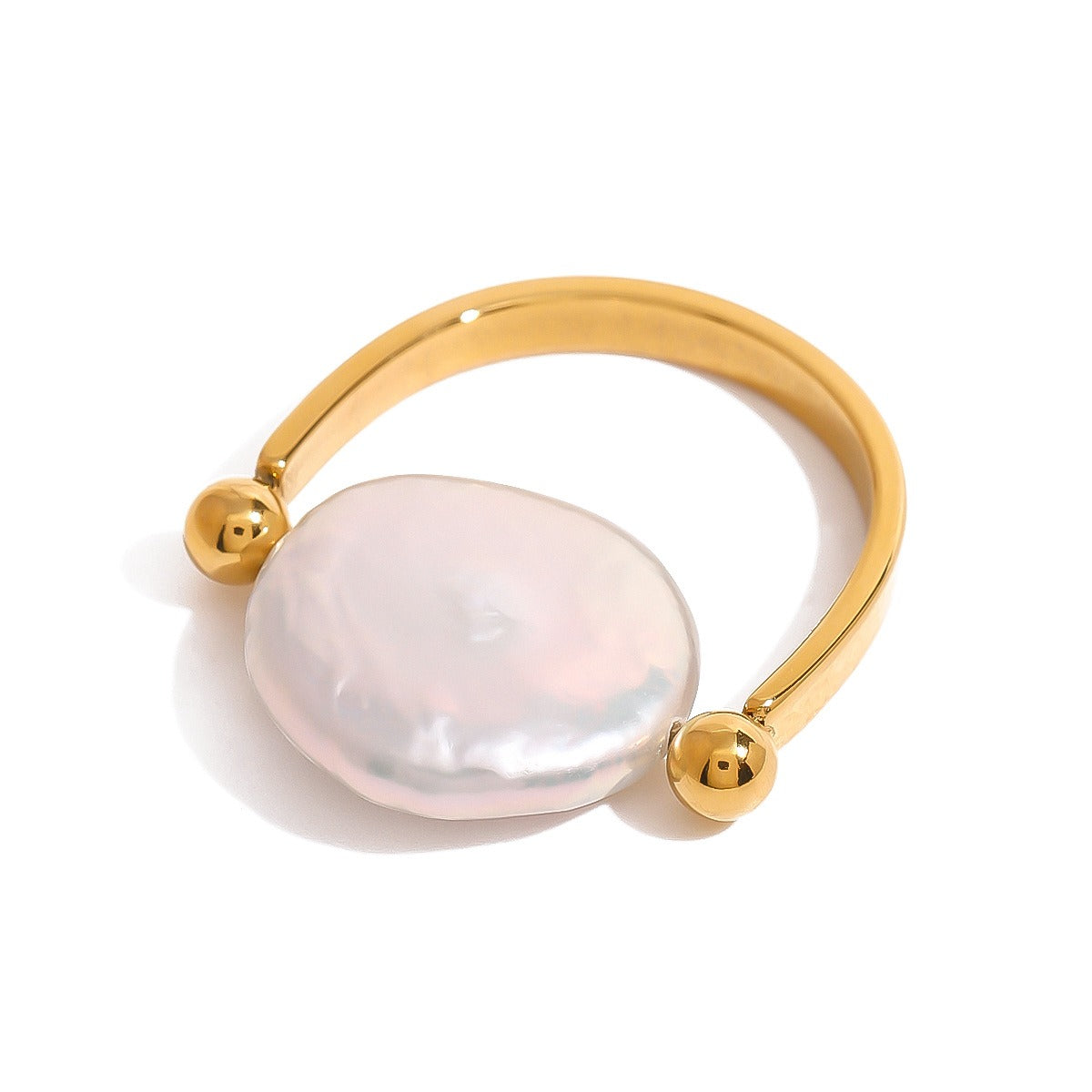Sabby – Anillo reversible de perla barroca