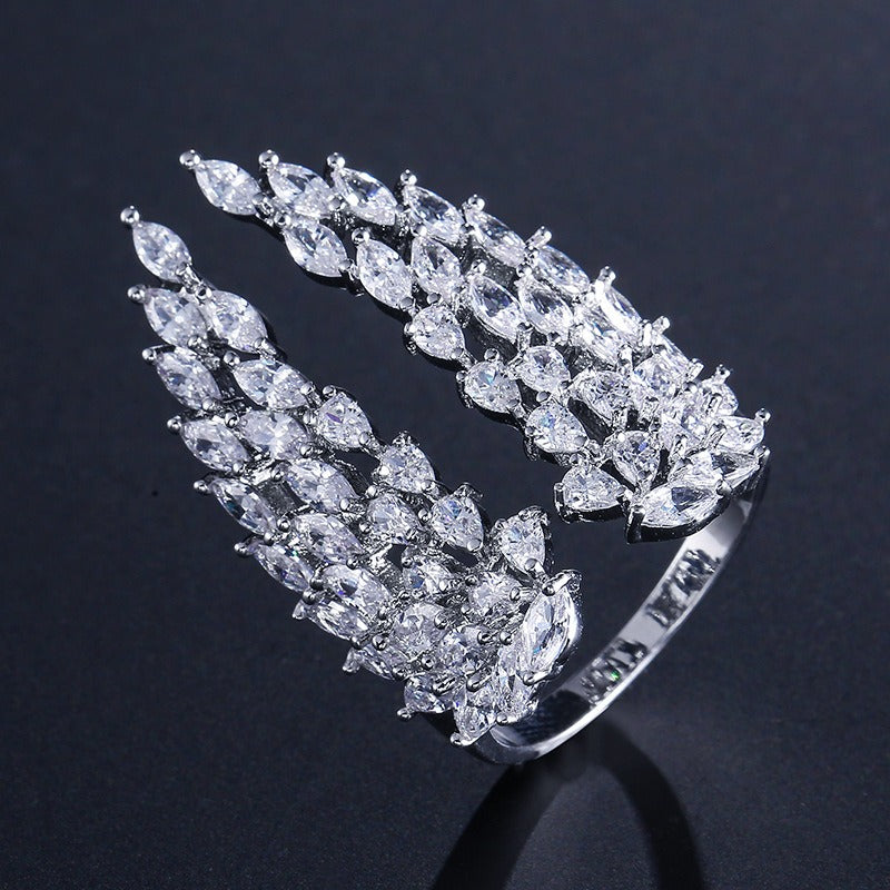 Isaline – Anillo alas de ángel de plata