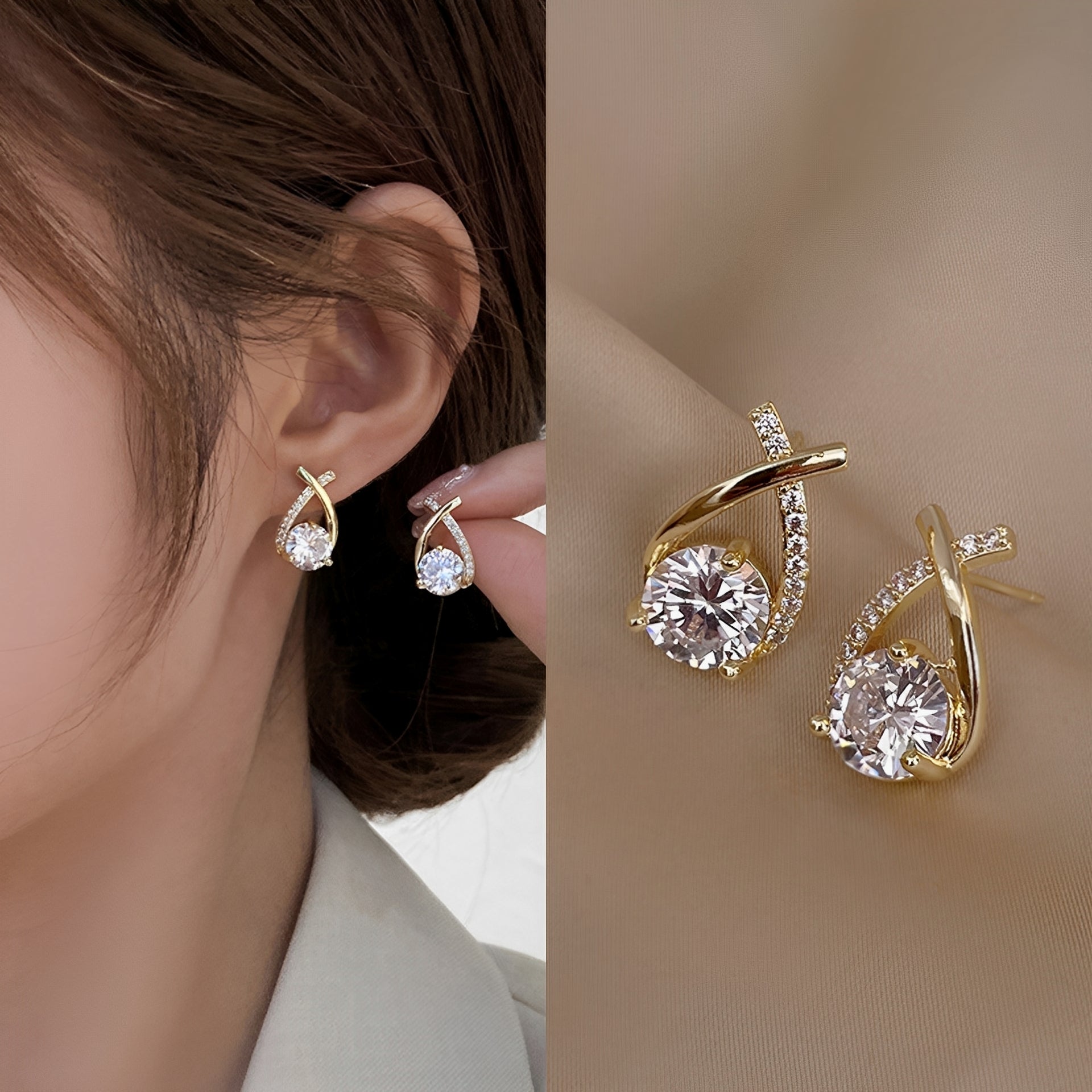 Arielle – Pendientes de Oro de 18 quilates