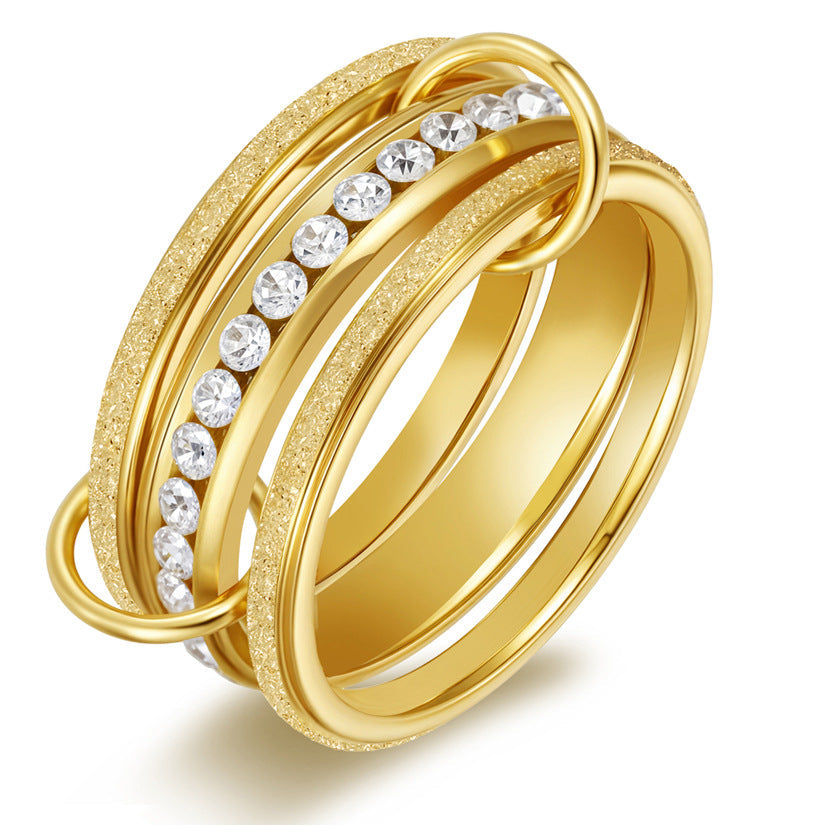 Glenda – Anillo de diamante apilable