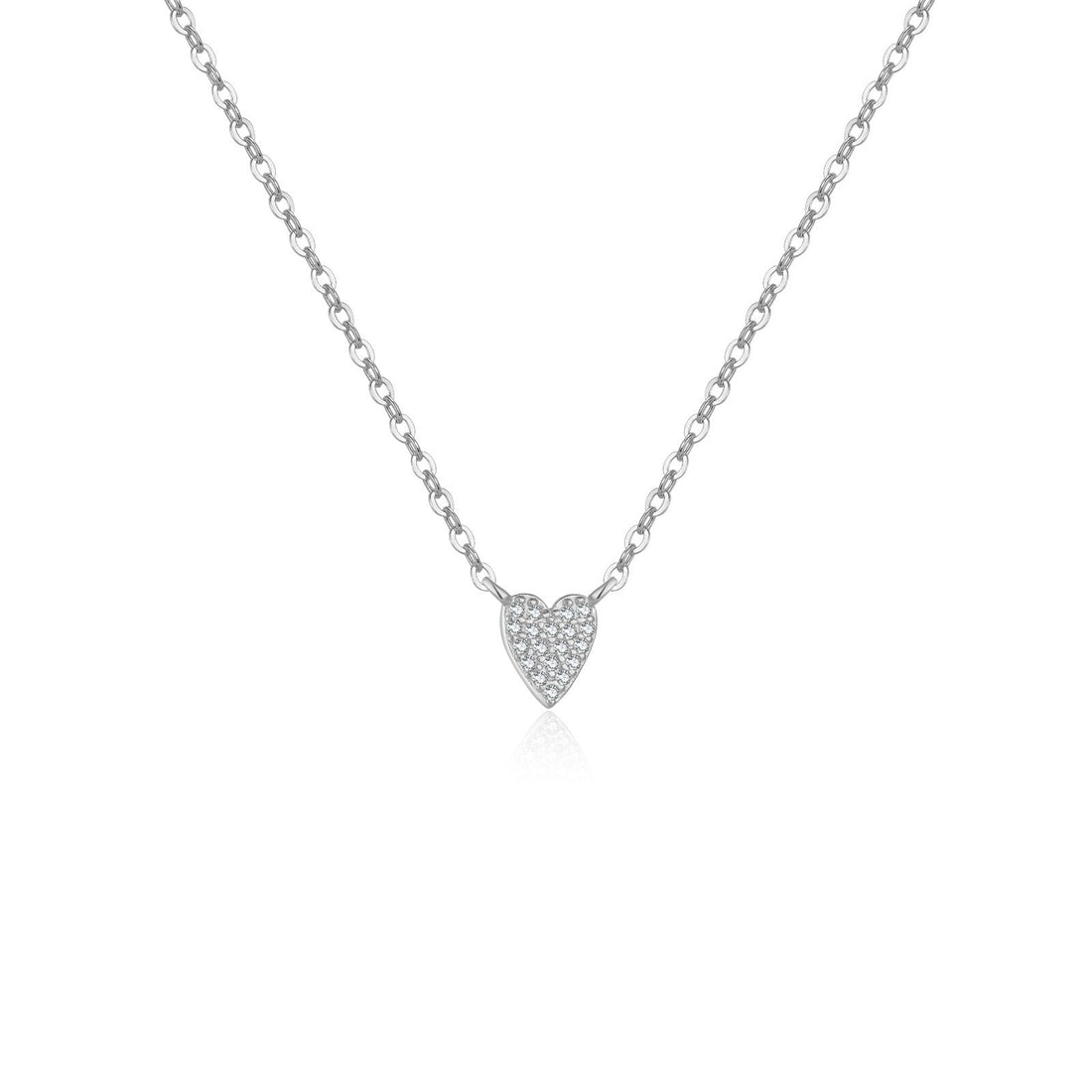 Juliet – Collar de corazón de plata esterlina 925 con diamante