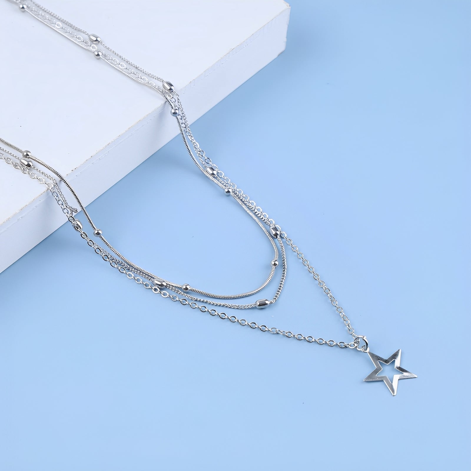 Elly – Collar de Plata Vintage con Estrella