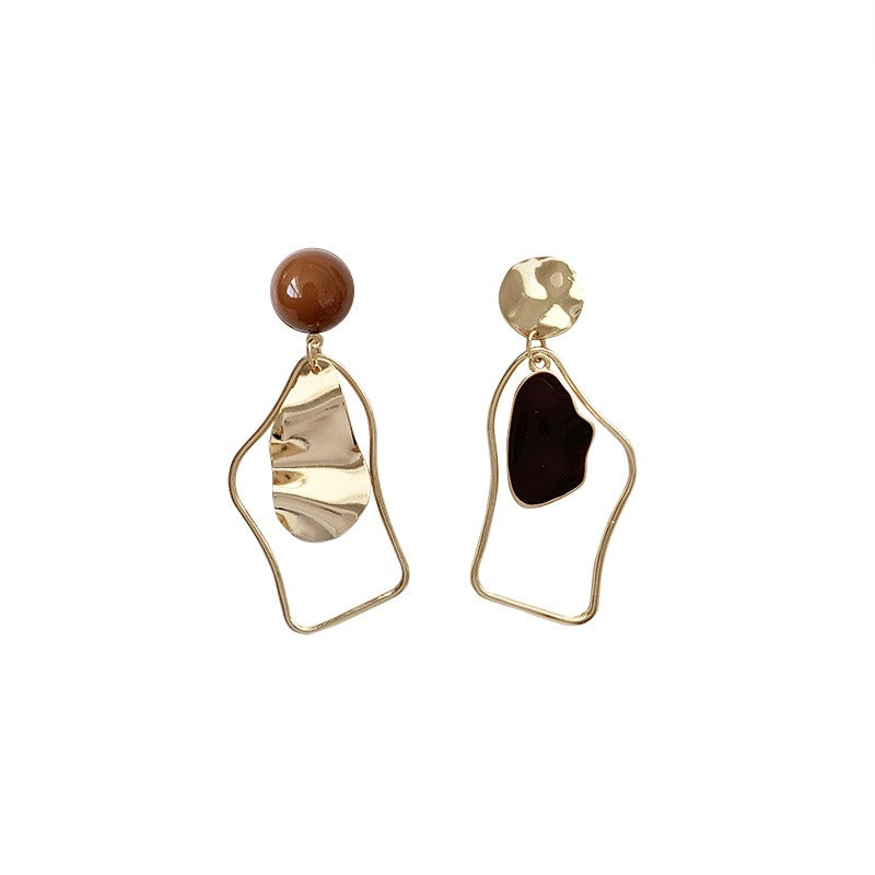 Rhia – Pendientes con colgantes irregulares colgantes