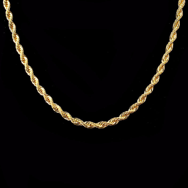 Isla – Collar de cadena ondulada con efecto retorcido
