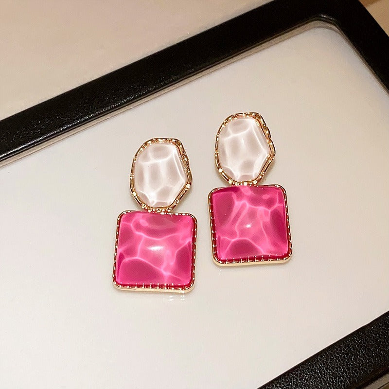 Lianne – Pendientes geométricos esmaltados