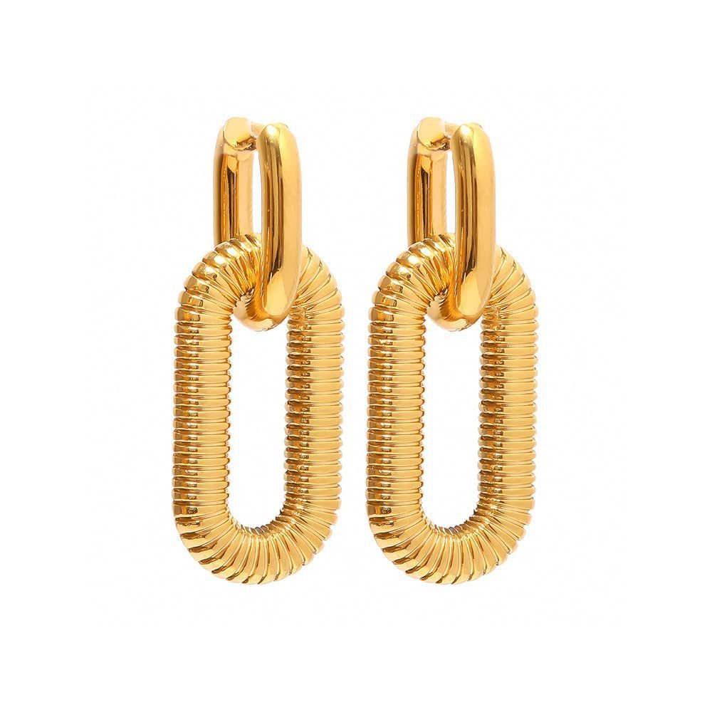 Mariz – Pendientes de Cadena Cubana Brillantes