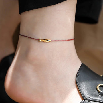 Solara – Pulsera de tobillo de brillo fino