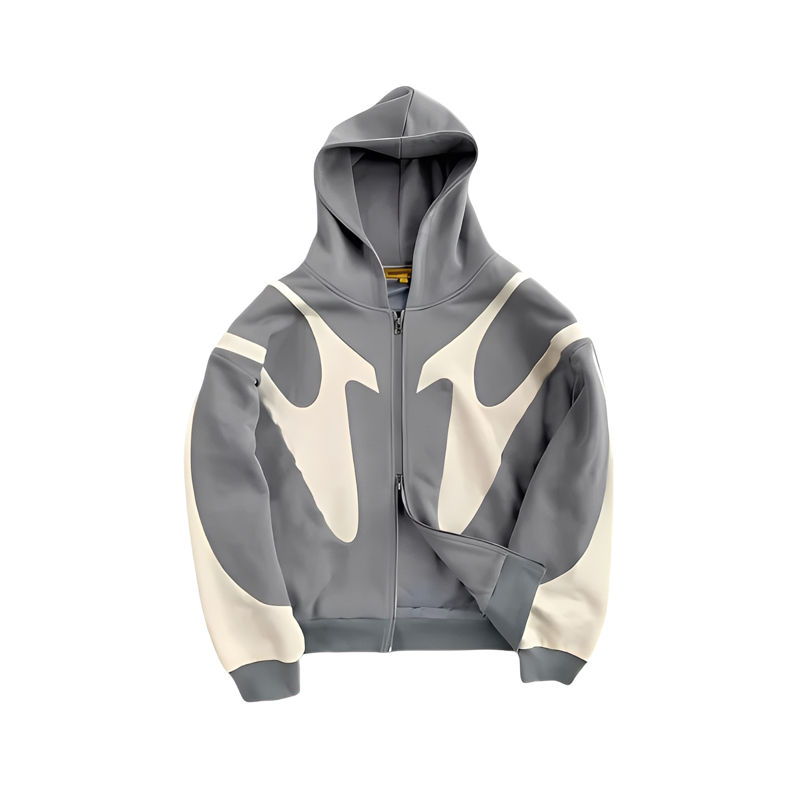 Lloyd - Sudadera con capucha para hombres con cremallera y estampado