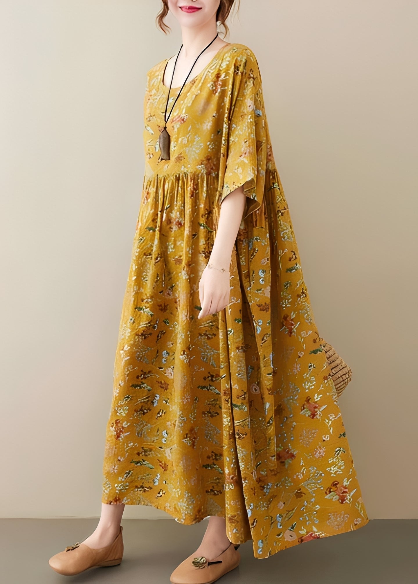 Mariam - Elegante vestido holgado con dobladillo ancho para mujeres