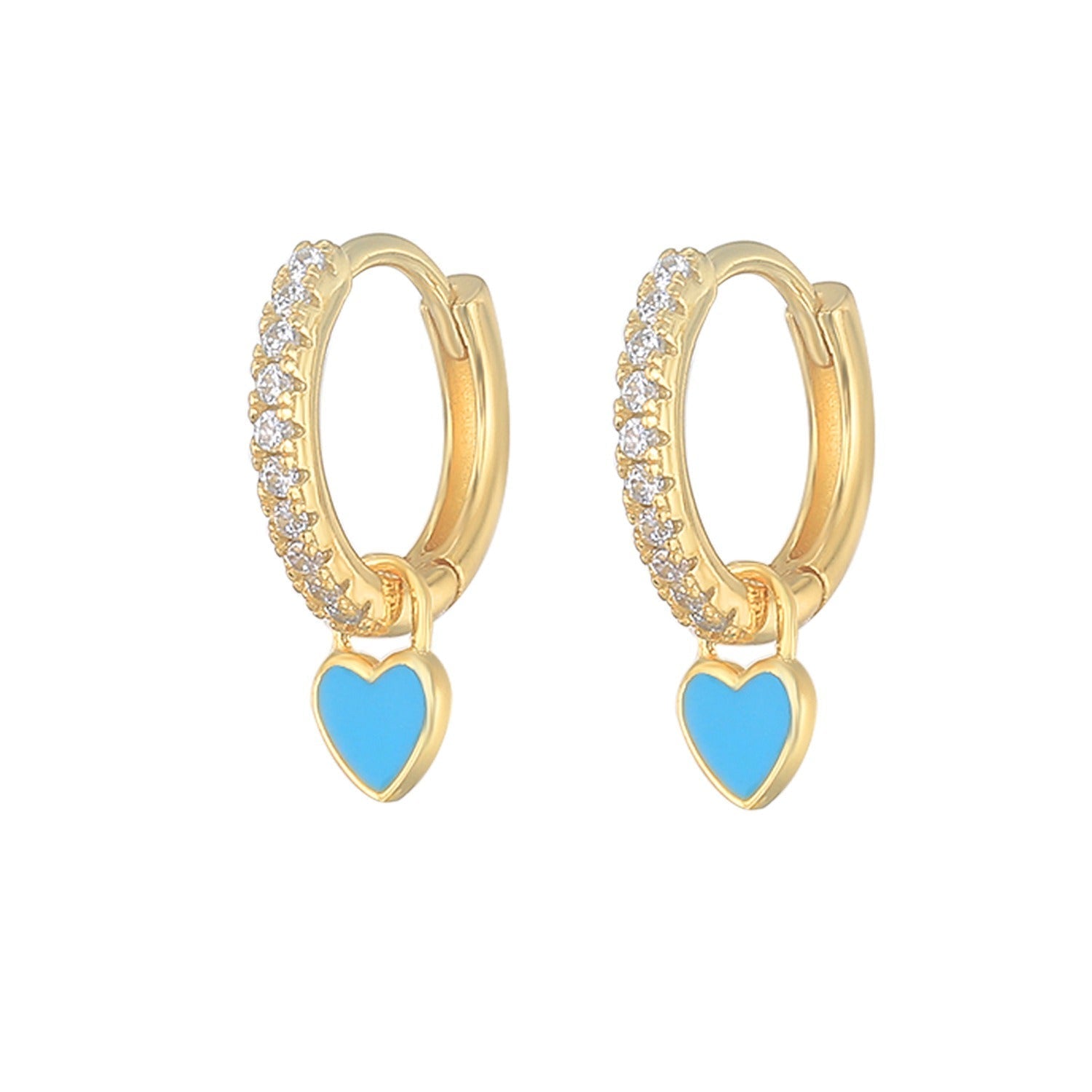 Gabby – Pendientes huggies en forma de corazón