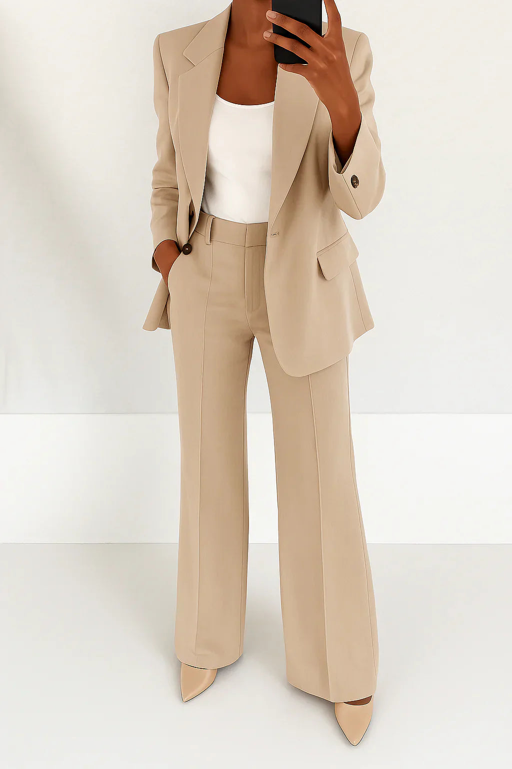 Julie- Elegante conjunto de traje de pantalón para damas