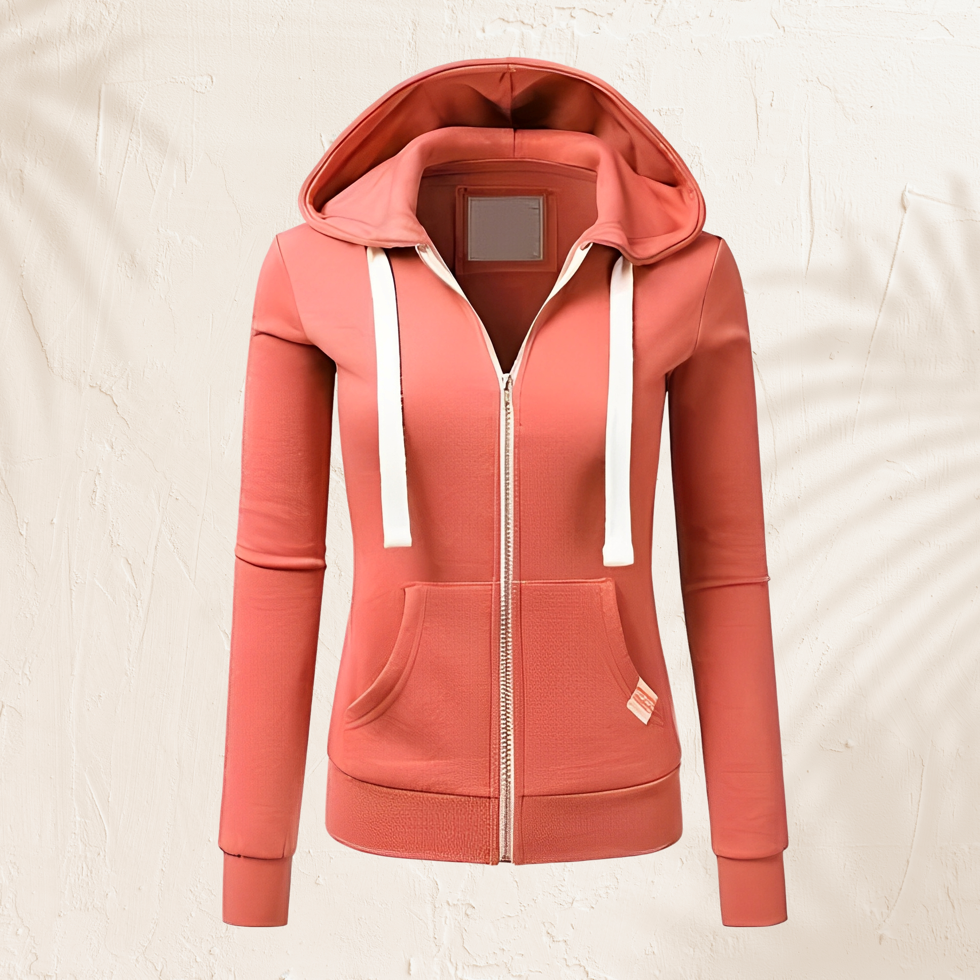 Luna - Sudadera con capucha moderna con cremallera