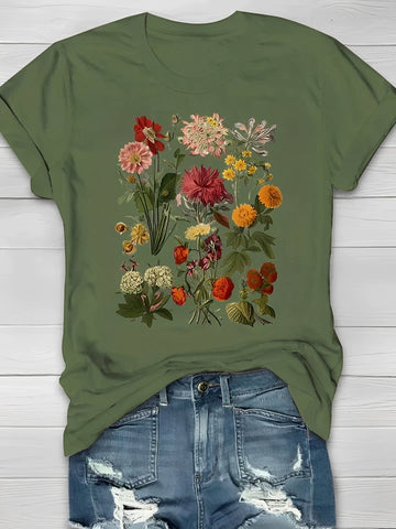 Annalise - Elegante camiseta con estampado floral para damas