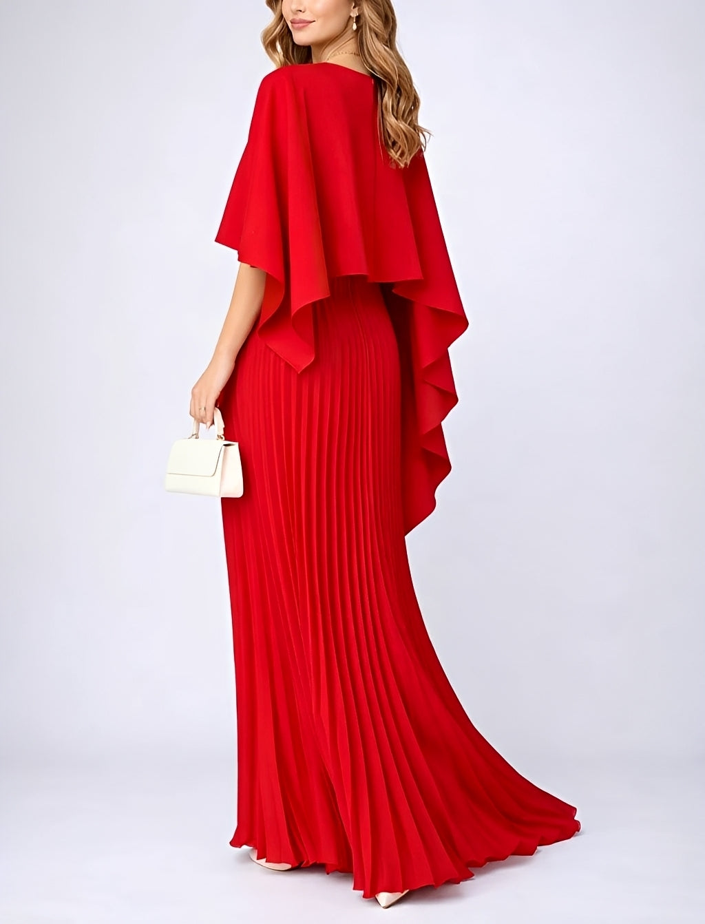 Zuzanna - Elegante Vestido Maxi de Chifón Plisado