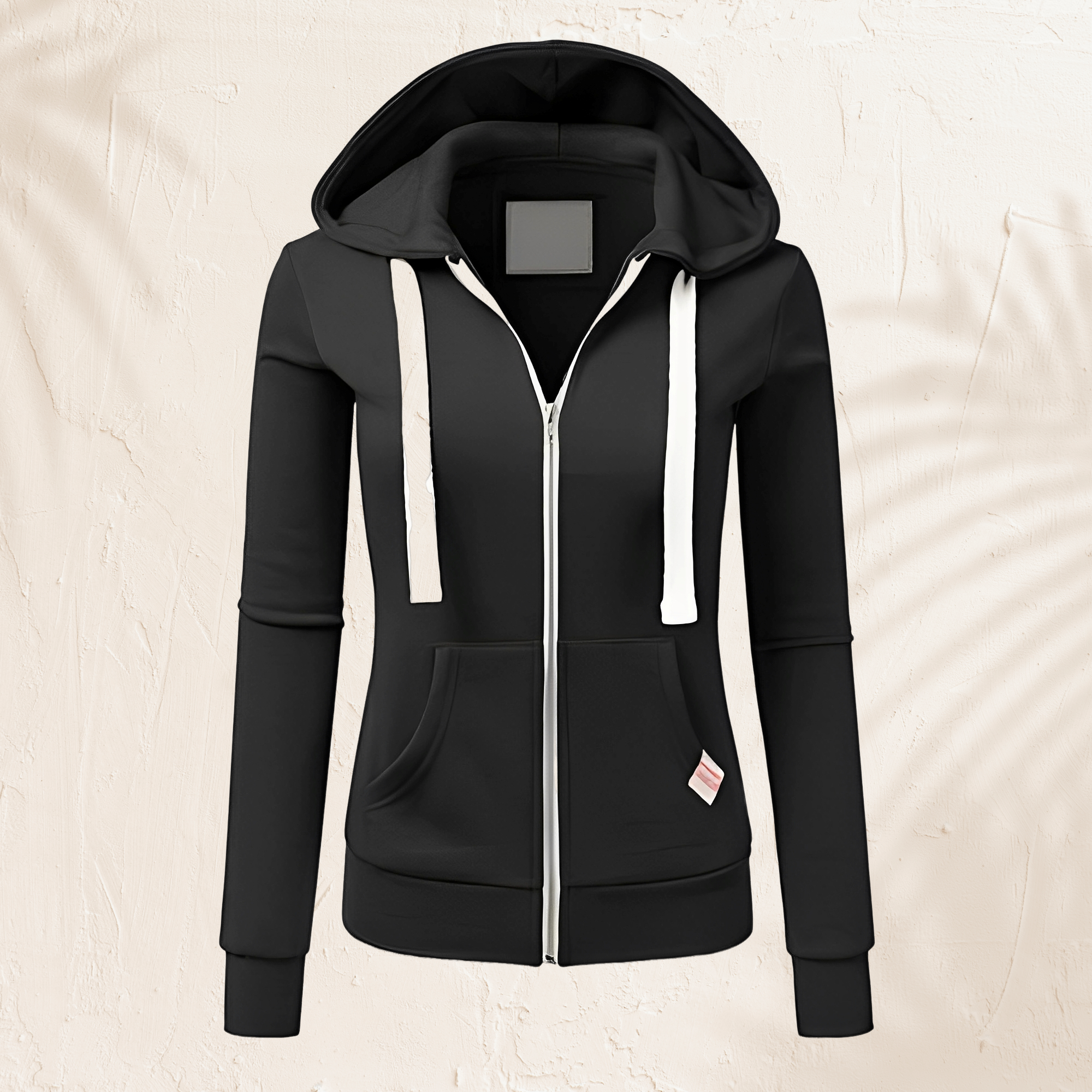 Luna - Sudadera con capucha moderna con cremallera