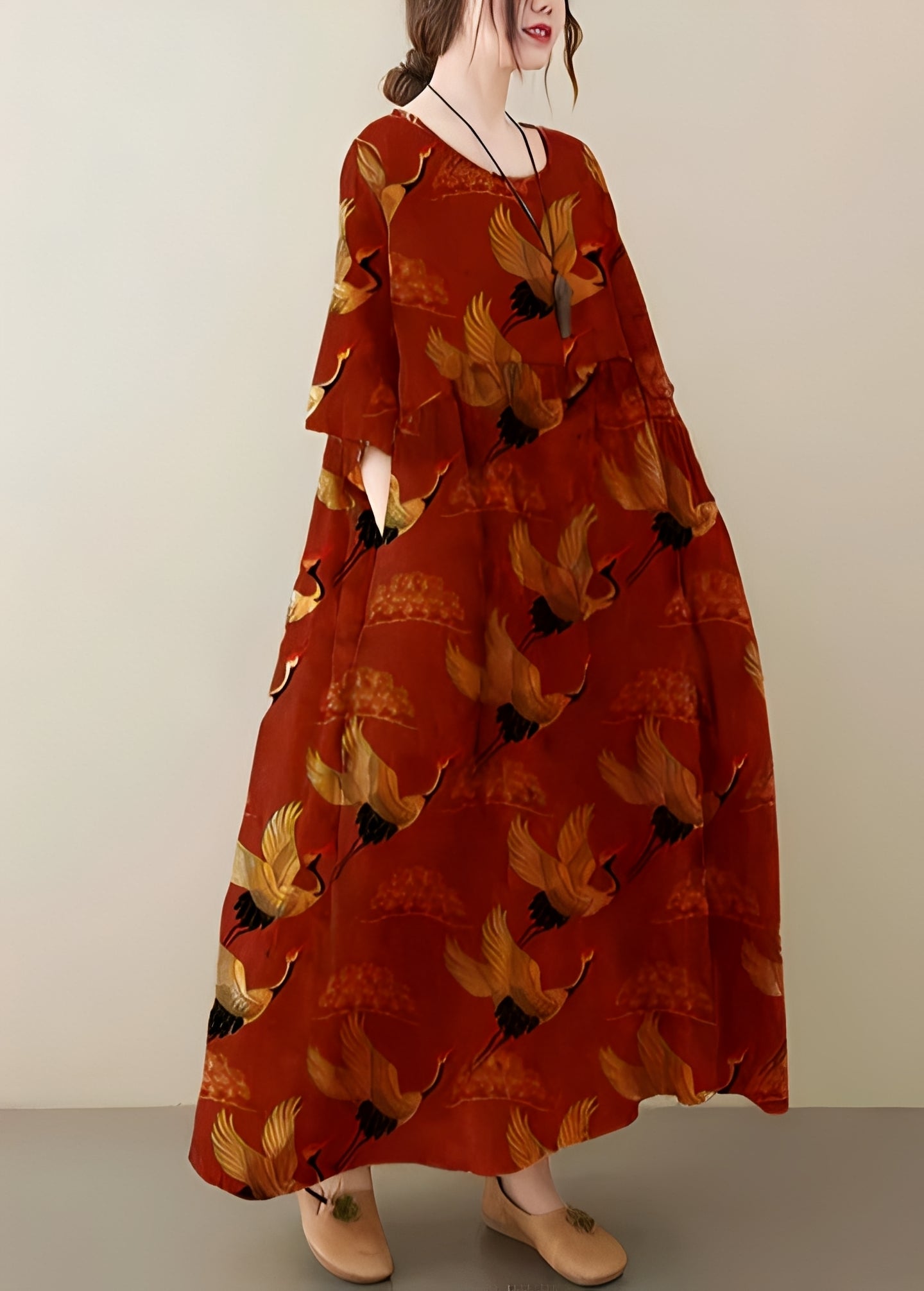 Mariam - Elegante vestido holgado con dobladillo ancho para mujeres