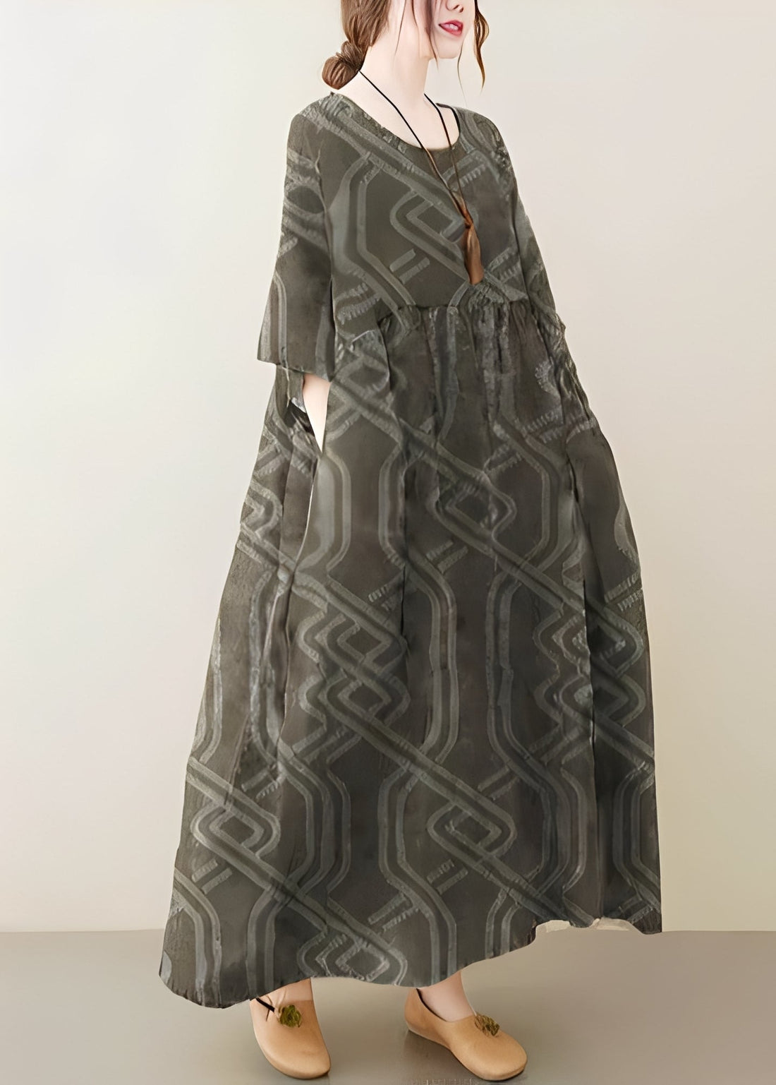Mariam - Elegante vestido holgado con dobladillo ancho para mujeres