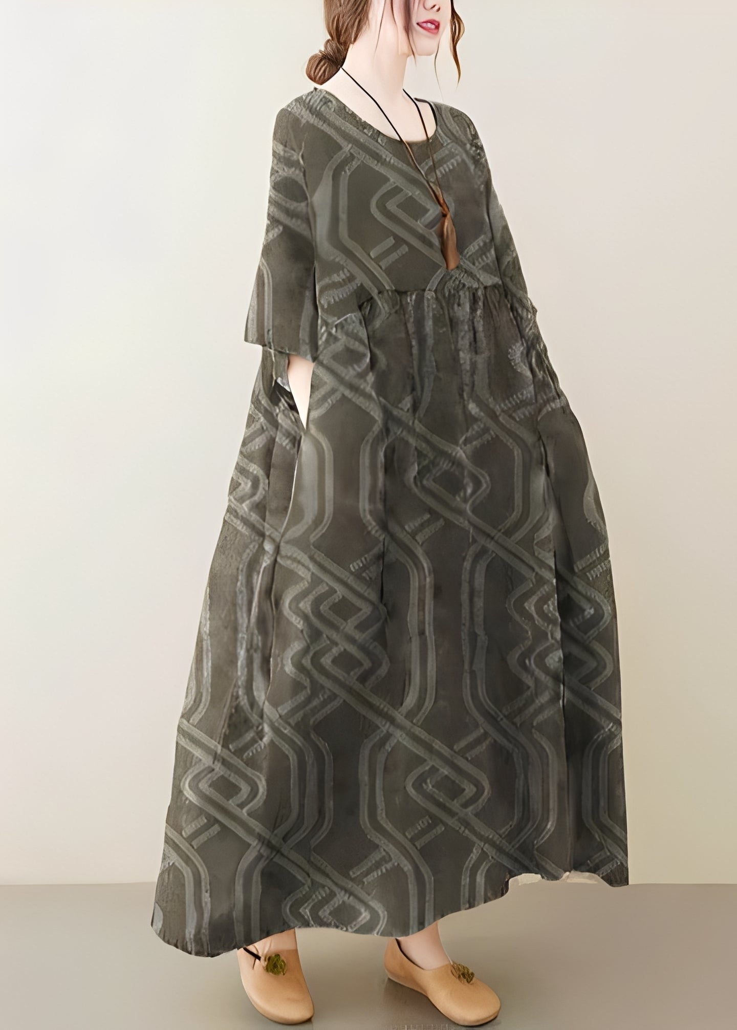 Mariam - Elegante vestido holgado con dobladillo ancho para mujeres