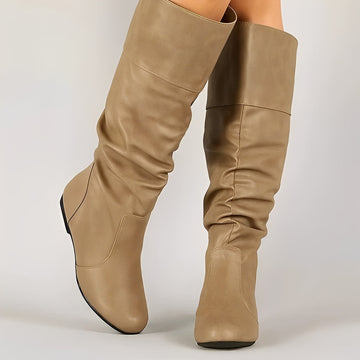 Lucia - Botas Planas Sin Cordones