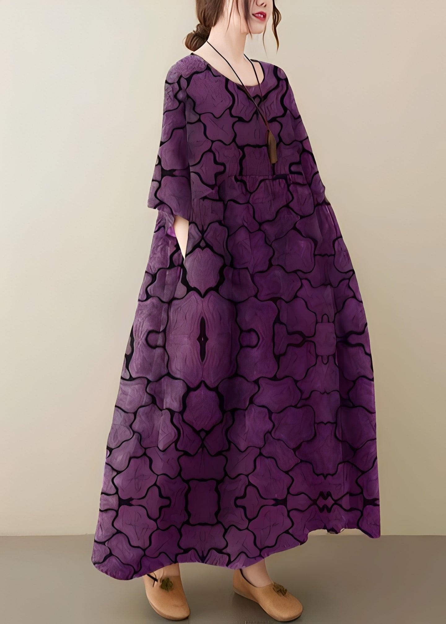 Mariam - Elegante vestido holgado con dobladillo ancho para mujeres