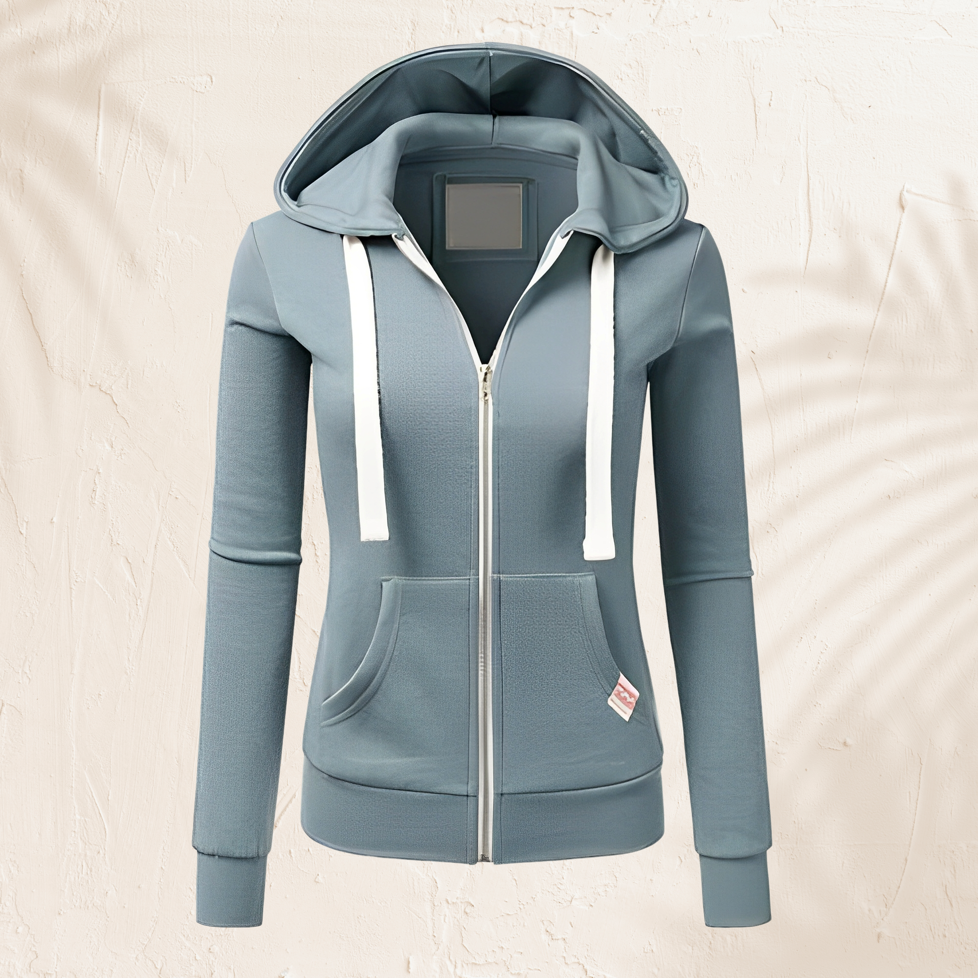 Luna - Sudadera con capucha moderna con cremallera
