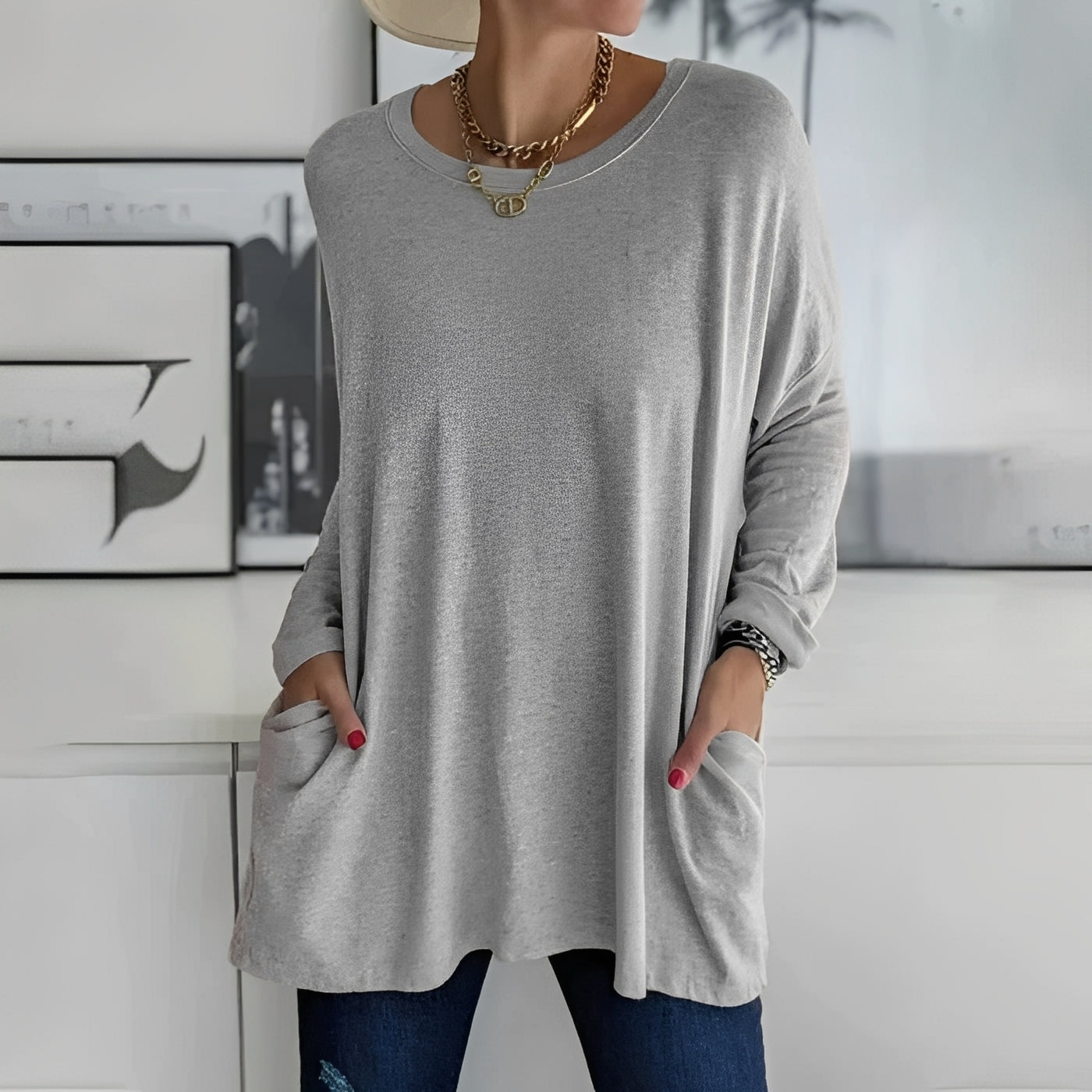 Chantelle - Camisa de Manga Larga con Bolsillos