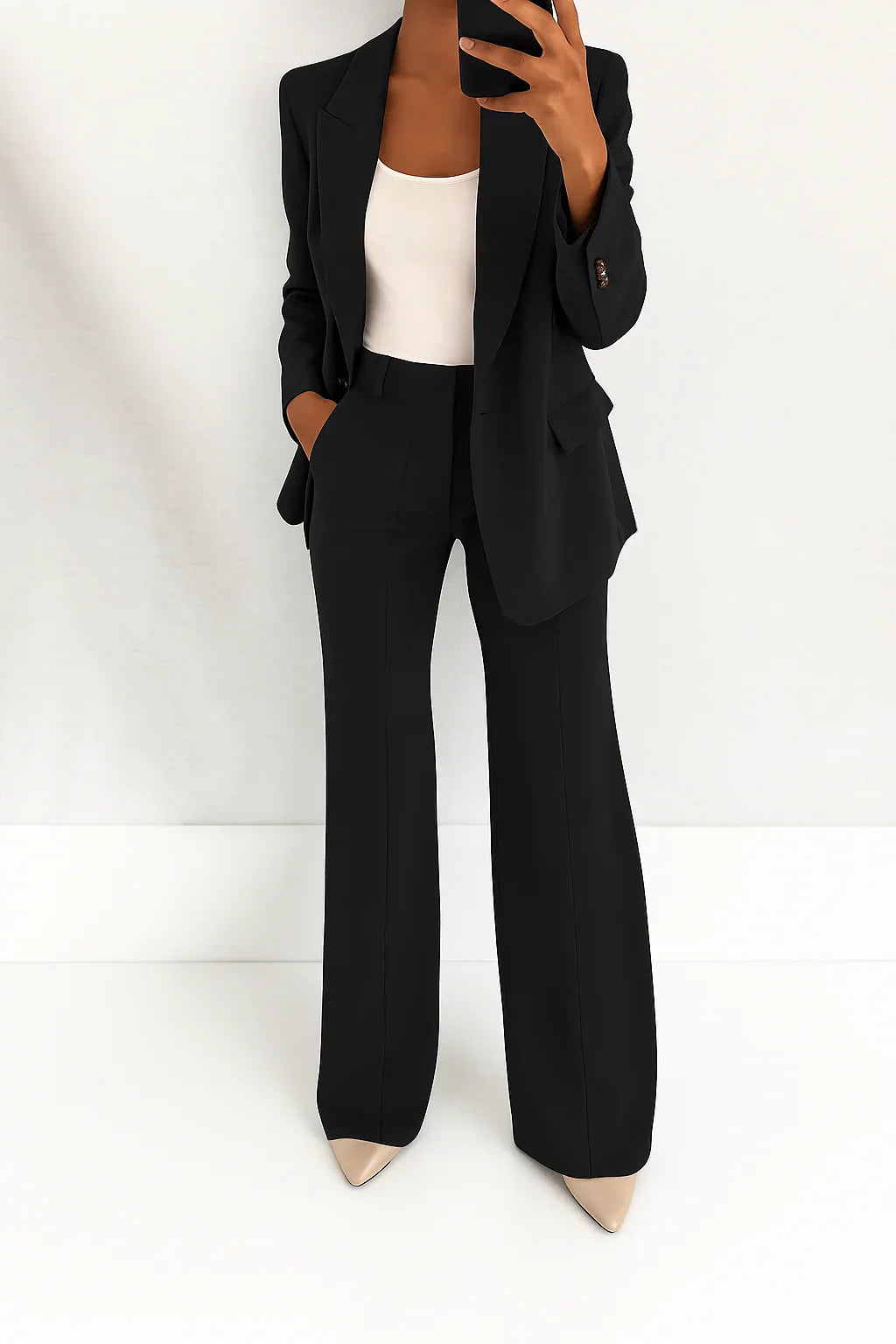Julie- Elegante conjunto de traje de pantalón para damas