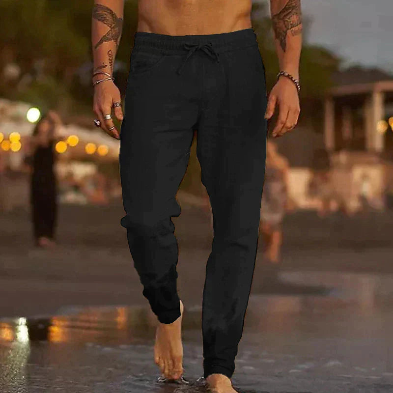Mike - Pantalones de Verano Clásicos para Hombre