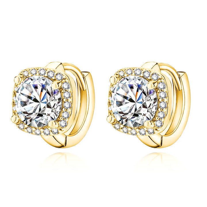 Nadine – Pendientes cuadrados de oro de 18K
