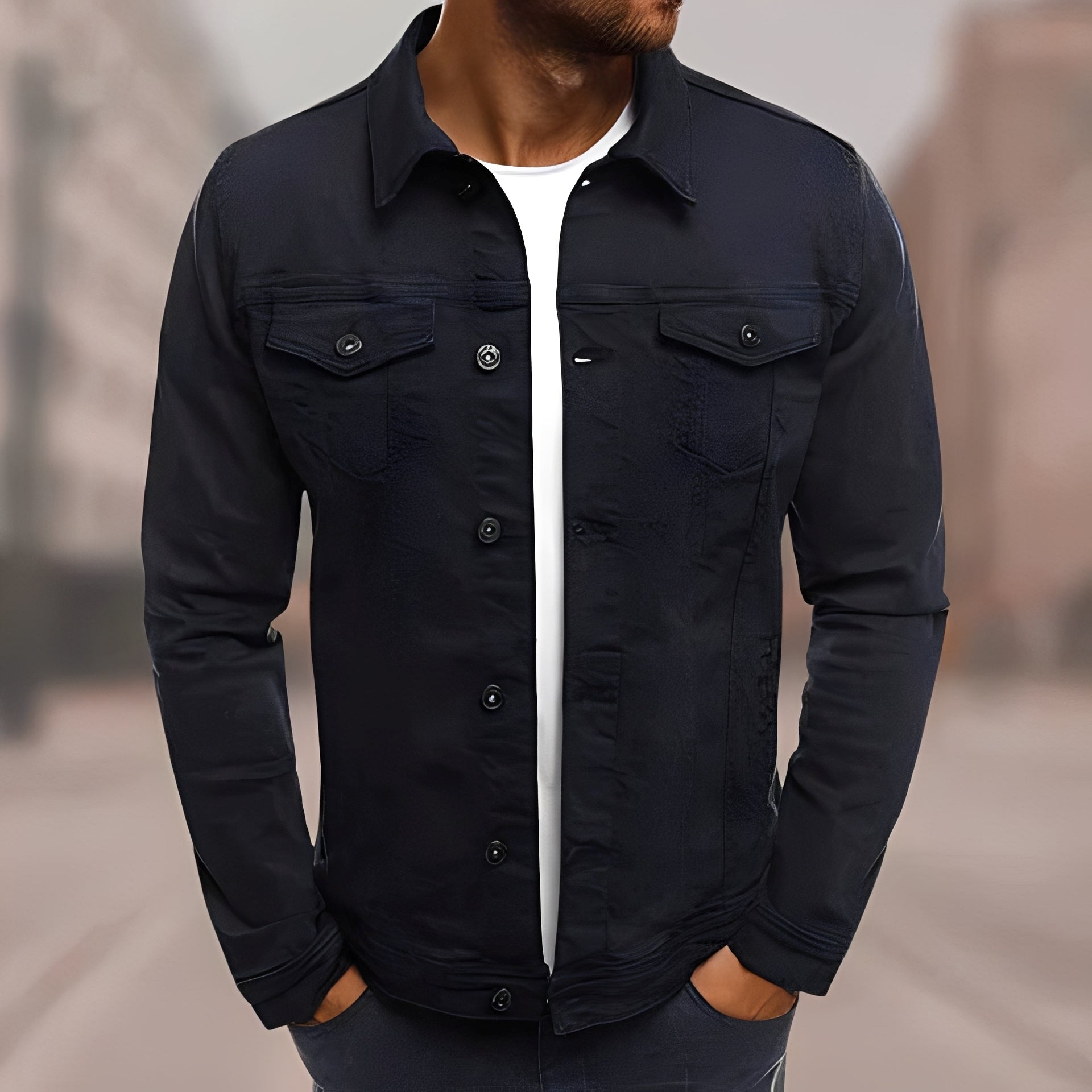 Krix - Chaqueta cómoda para hombres
