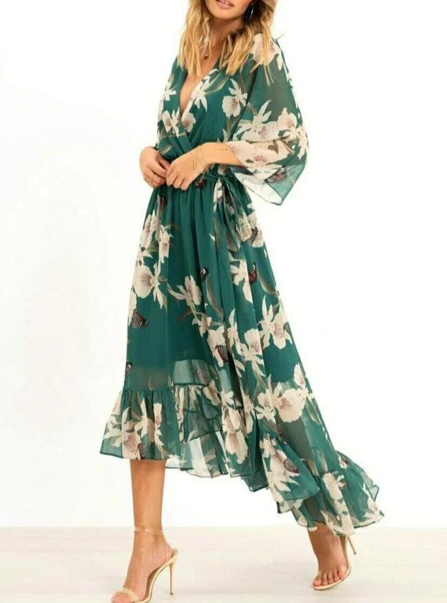 Sylvia – Vestido Largo Brisa del Bosque