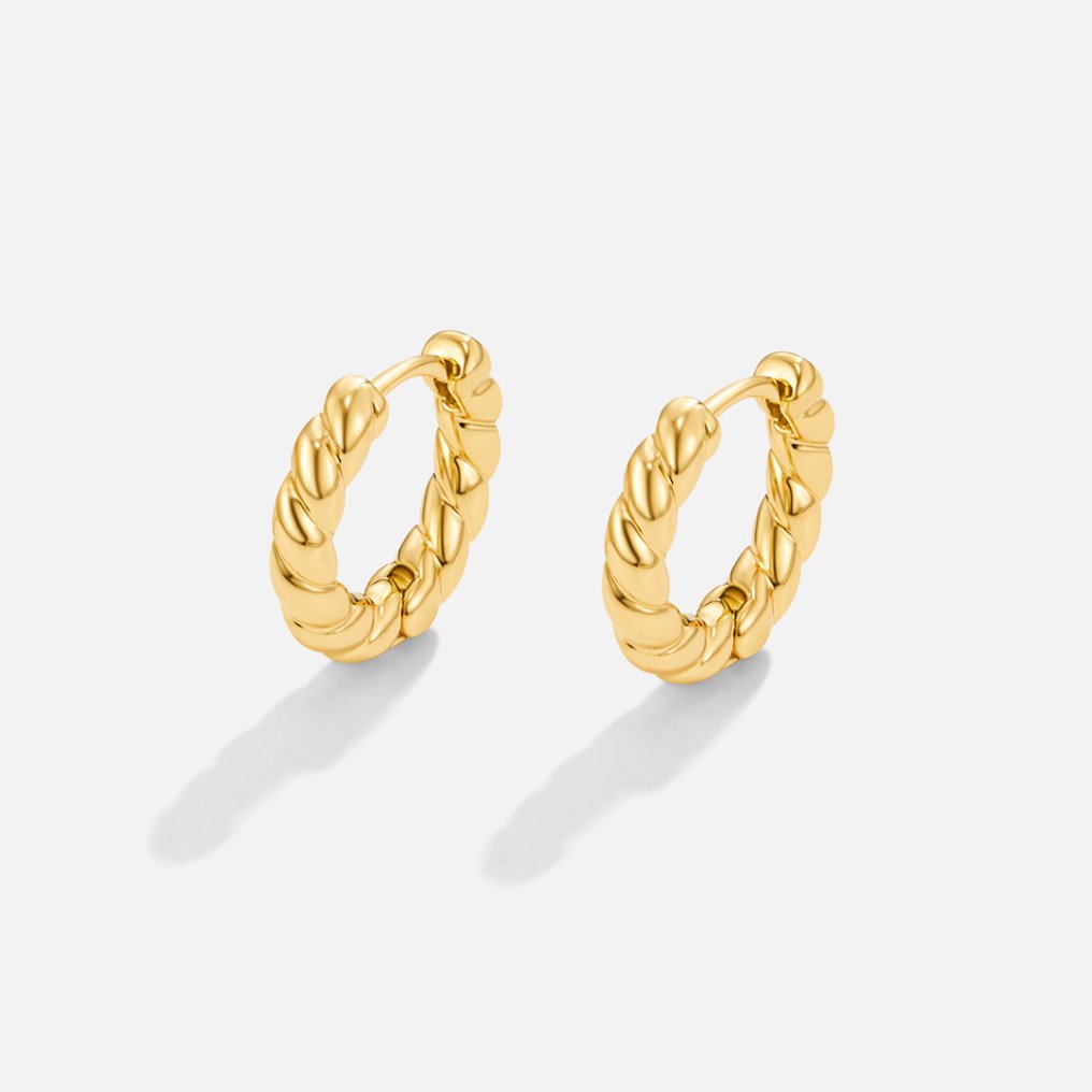 Orhyl – Pendientes dorados retorcidos