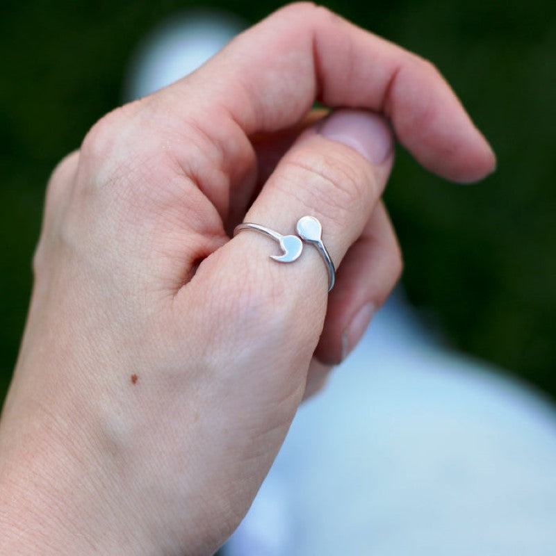 Anillo de punto y coma delicado - Anillo de resiliencia