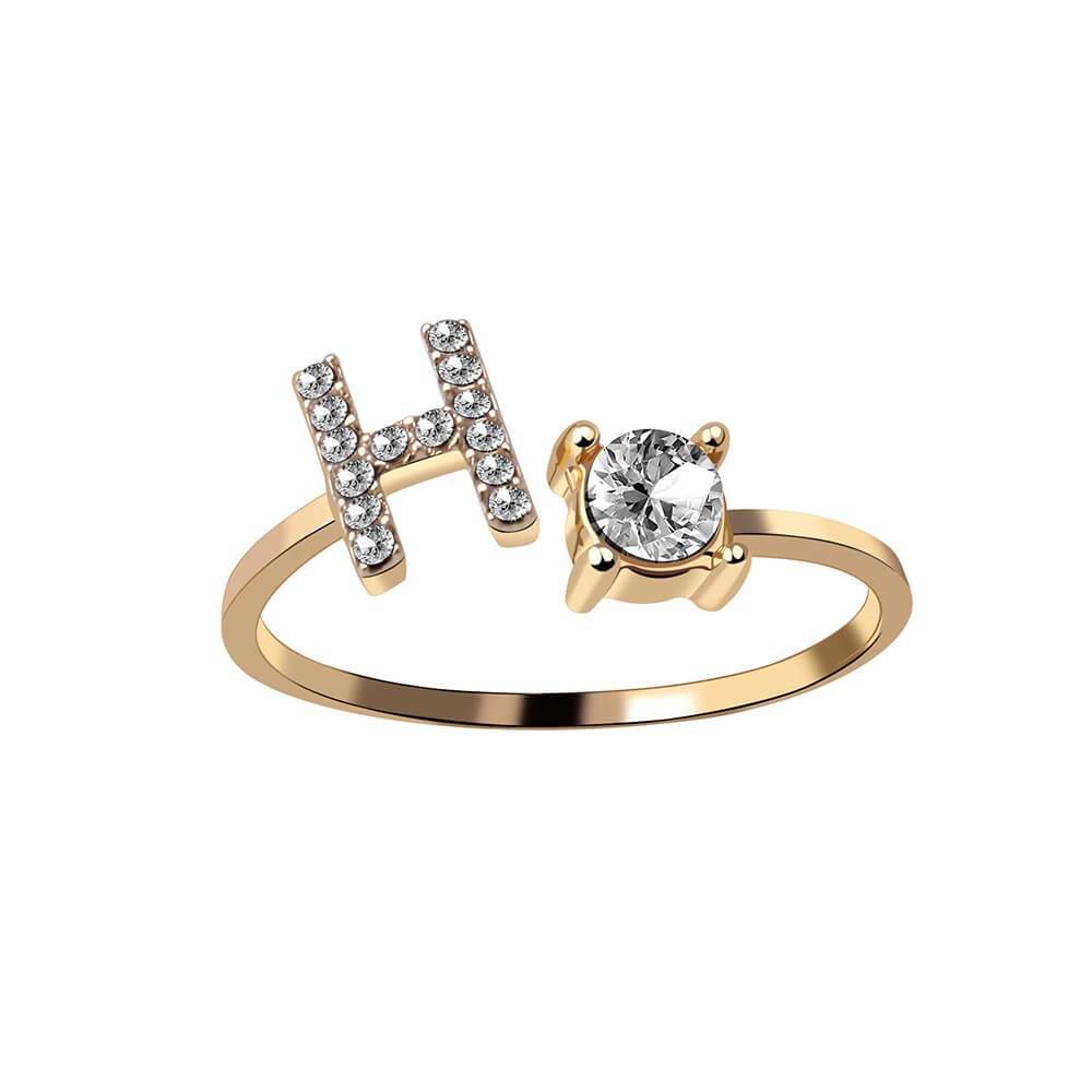 Nyla – Anillo con inicial y circonitas