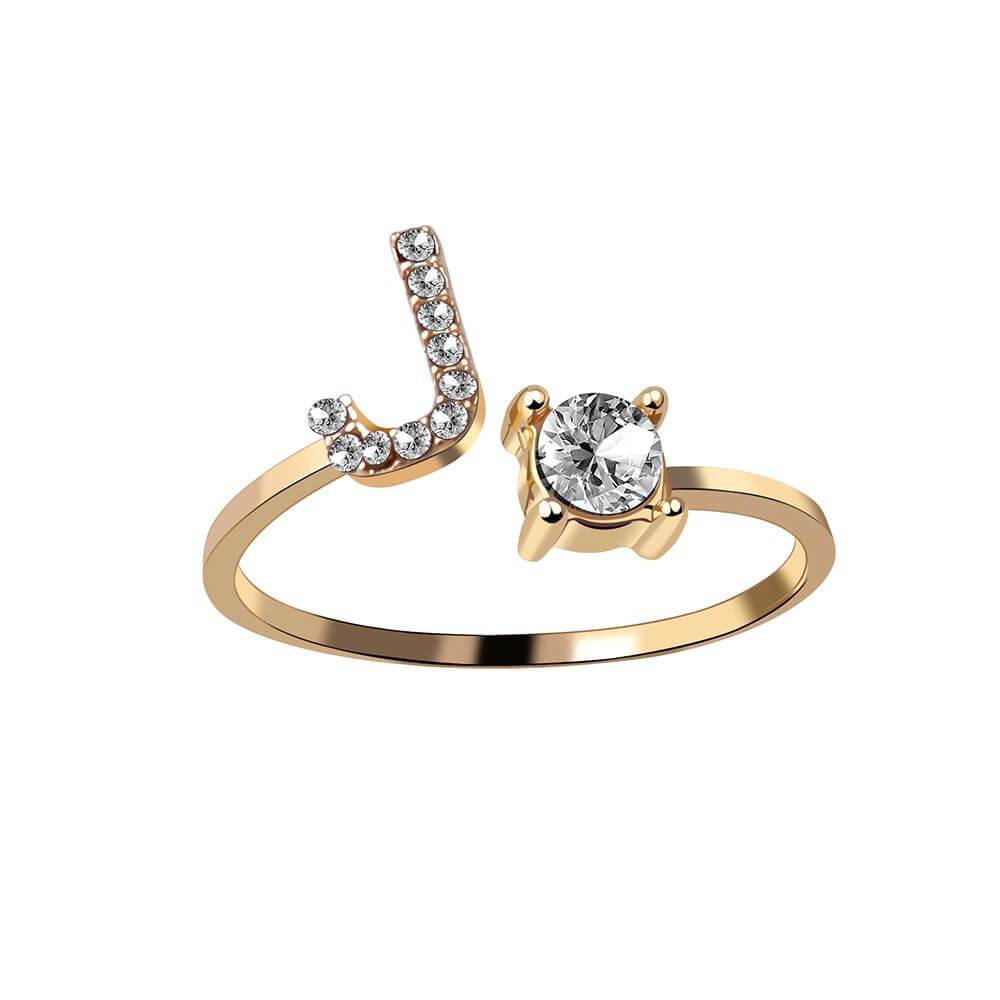 Nyla – Anillo con inicial y circonitas