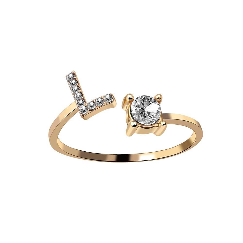 Nyla – Anillo con inicial y circonitas